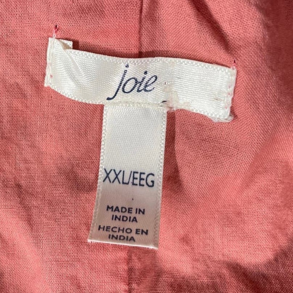 Joie Red Printed Midi Dress - Picture 6 of 8